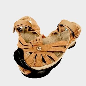 Keen Rose Women's Adventure Hiking Sandals Sz 6.5 Brown Hook & Loop